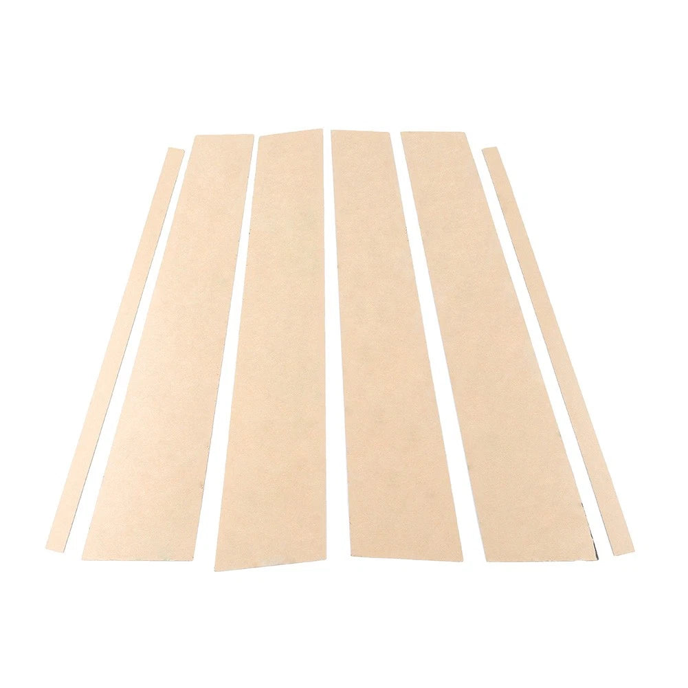 6PCS Pillar Post Door Window Cover Trim Kit Fit Honda Pilot Ridgeline 2009-2015