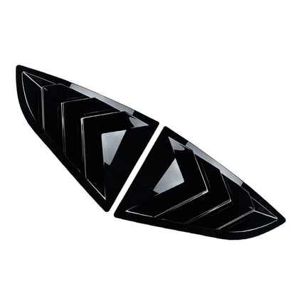 Glossy Black Rear Shutter Window Louver Cover For Subaru BRZ 2022-2024