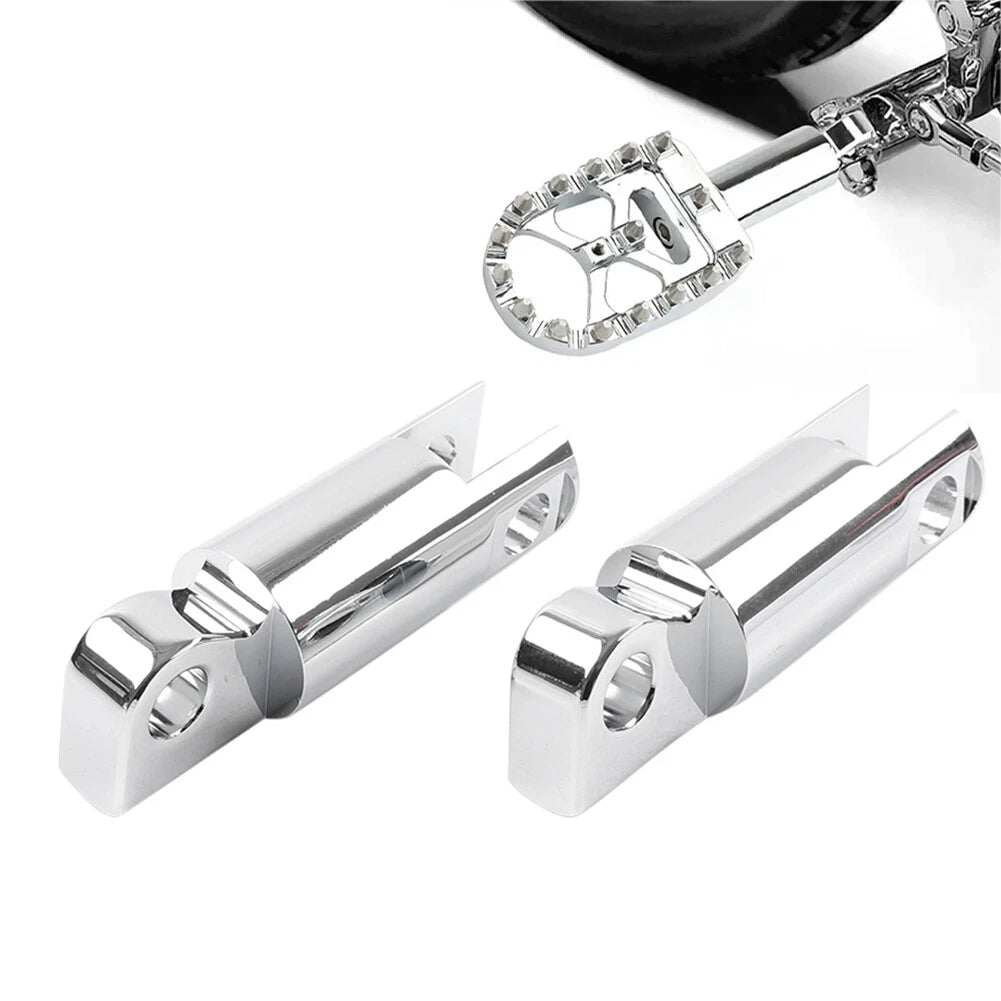 2x Male Mount Foot Peg Extensions For Harley Sportster Softail Dyna Touring Chro