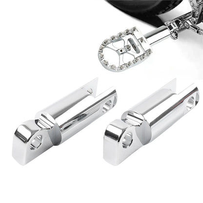 2x Male Mount Foot Peg Extensions For Harley Sportster Softail Dyna Touring Chro