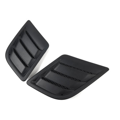 Side Hood Vent Bezel Grille Cover Black Pair Fit For Dodge Ram 1500 DT 2019-2024