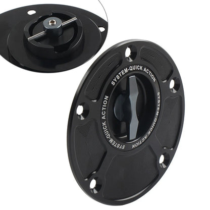 Fuel Gas Tank Cap Keyless For Yamaha YZF-R1 YZF-R6 2000-2025 MT-07 2014-2024