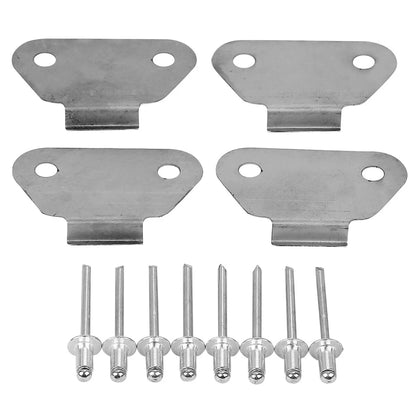 4x Hard Saddlebags Lids Wear Strike Plates Fit For Harley Touring Glide 93-13 12