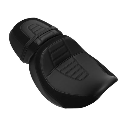 Black Driver & Passenger Seat Fit For Harley Touring Street Road Glide 2023-2024