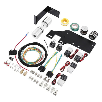 Front Air Ride Lowering Kit & Rear Suspension Tank Fit For Harley Touring 14-24