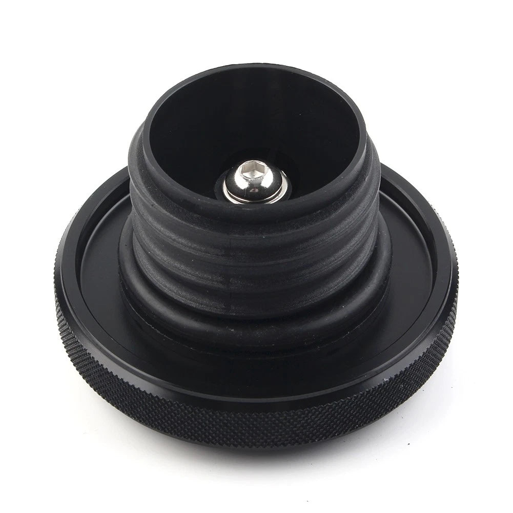Vented Gas Cap Fuel Tank Cover For Harley Dyna Road King Heritage Softail Black