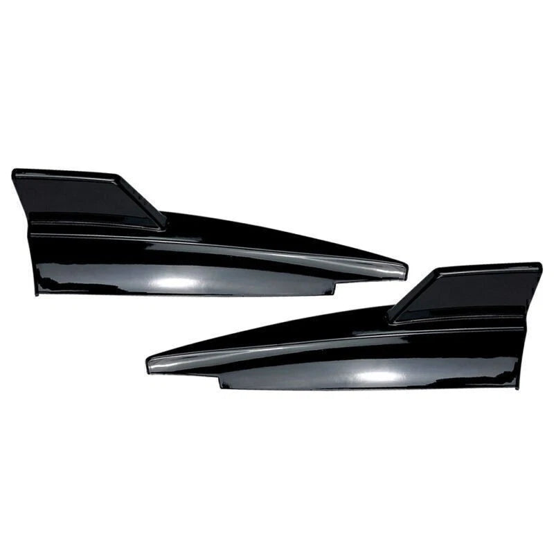 Black Rear Bumper Splitter Side Vent Kit For Mercedes Benz CLA-Class C117 13-19