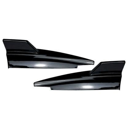 Black Rear Bumper Splitter Side Vent Kit For Mercedes Benz CLA-Class C117 13-19