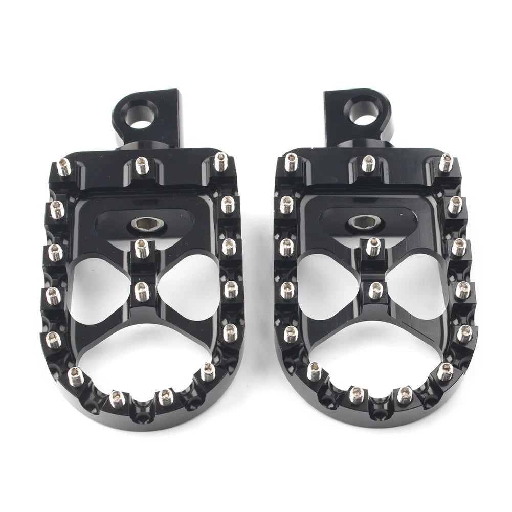 Wide Foot Peg MX Style For Harley Dyna Sportster Iron 883 Fatboy Bobber