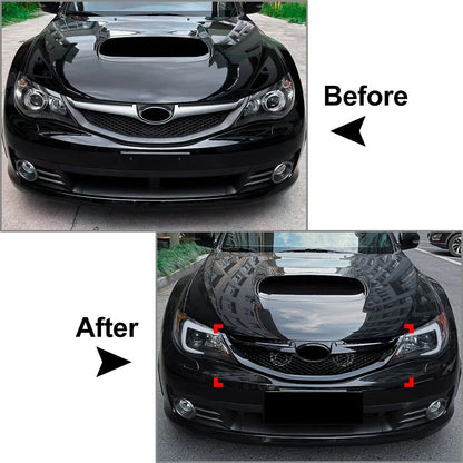 Front Bumper Upper Hood Kidney Grille For Subaru Impreza 10th WRX STI 2008-2011