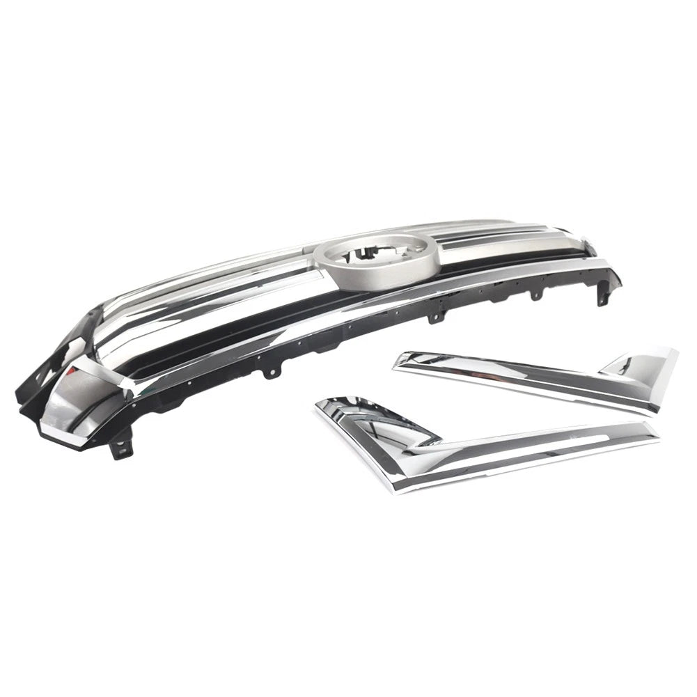 Front Bumper Center Grille Set For Toyota Land Cruiser LC200 2016-2021