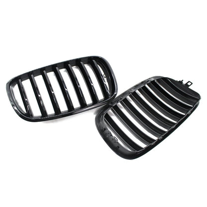 Gloss Black Front Bumper Kidney Sport Grille Fit For BMW E70 E71 X5 X6 2007-2013