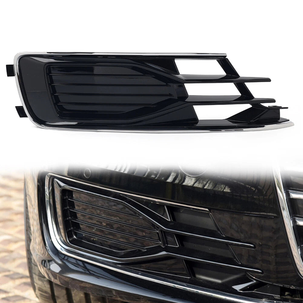 For Audi A6 C7 2014-2018 Right Front Lower Bumper Grille Fog Light Grill Cover
