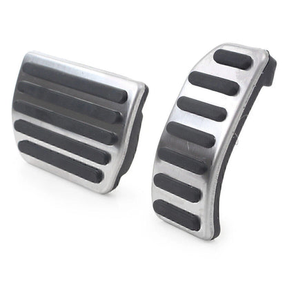 Car Aluminum Gas Brake Foot Pedal Footrest Cover Kit Fit S60 XC60 V60 S80 2PCS