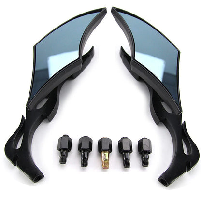 Motorcycle Reaview Side Mirrors For Harley Touring Sportster Softail Dyna 8~10mm