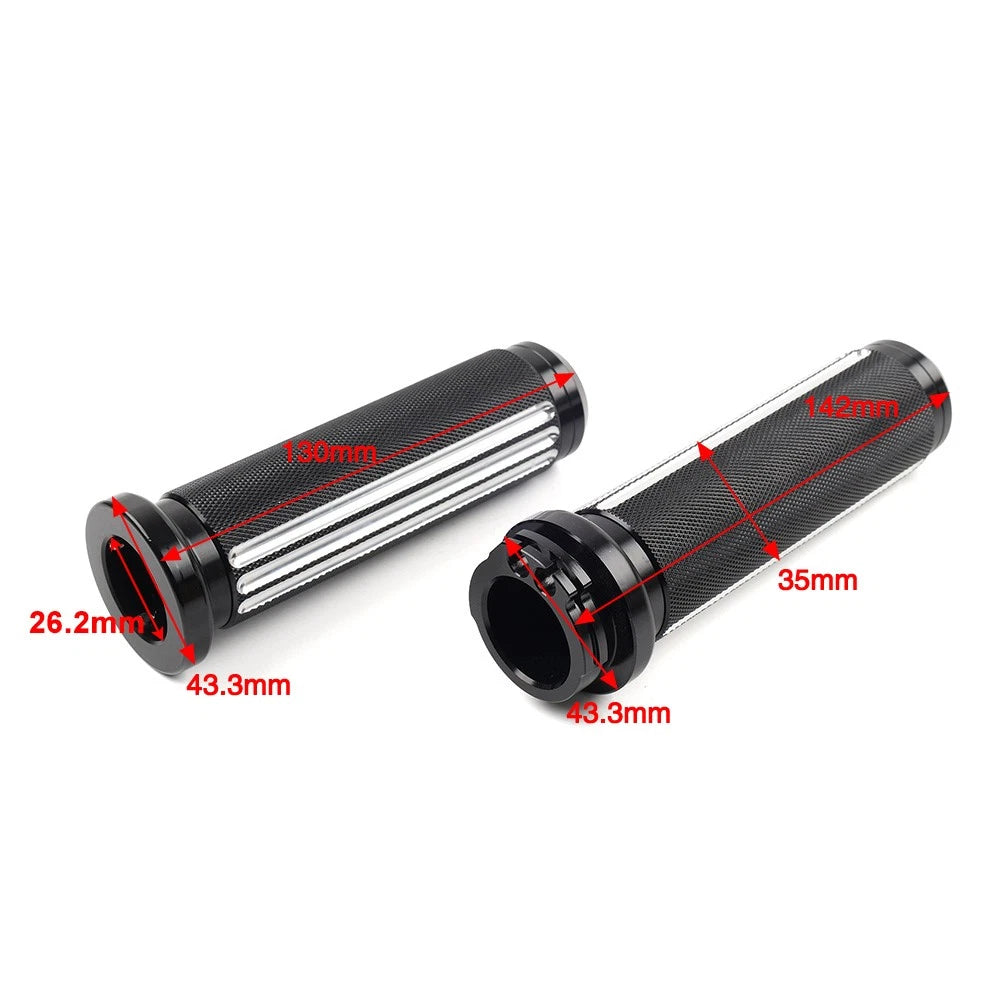 1" Handlebar Hand Grips For Harley Heritage Softail Dyna Chrome US