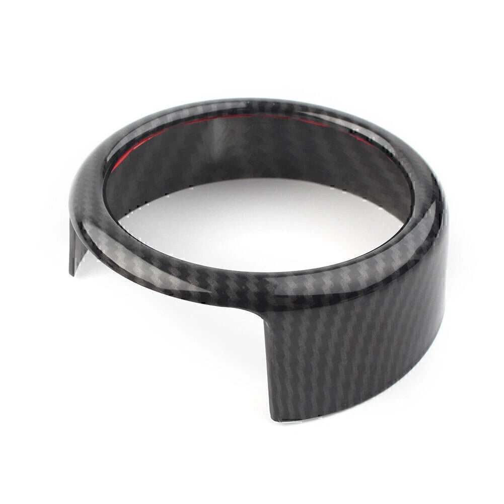 Front Grille Grill Logo Emblem Ring For Alfa Romeo Giulia 2017-2020 Carbon Fiber