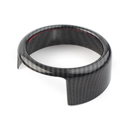 Front Grille Grill Logo Emblem Ring For Alfa Romeo Giulia 2017-2020 Carbon Fiber
