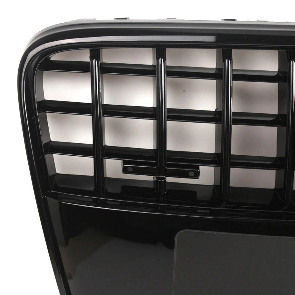 1 Piece Front Bumper Radiator Vent Grille For Audi Q7 2005-2015 Glossy Black