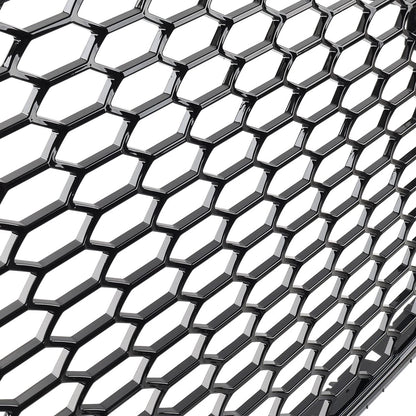 Front Bumper Honeycomb Grille Glossy Black For Audi Q3 SQ3 2013-2015