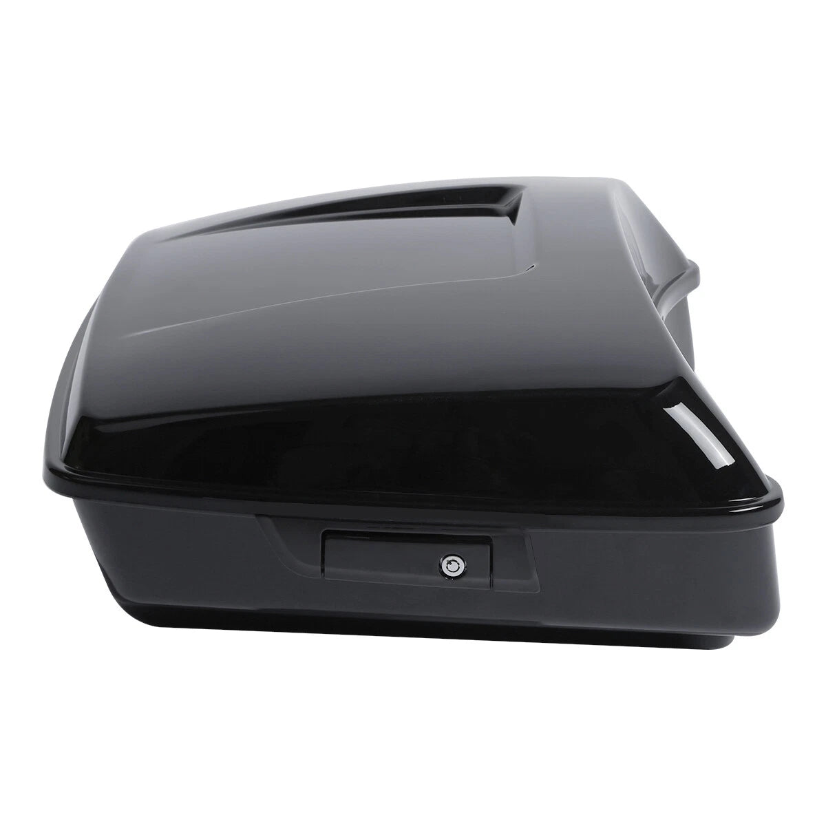 Black Chopped Trunk Pad Mount Rack For Harley Touring Street Road Glide 97-08 07
