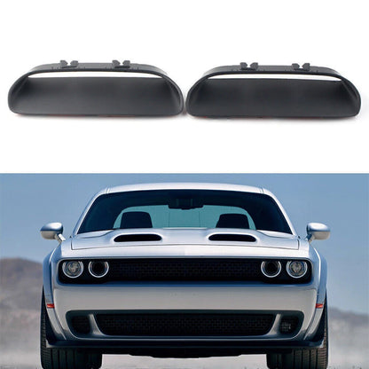 For Dodge Challenger Redeye 2019 2020 Hood Bezels Left and Right Trim Black 2pcs