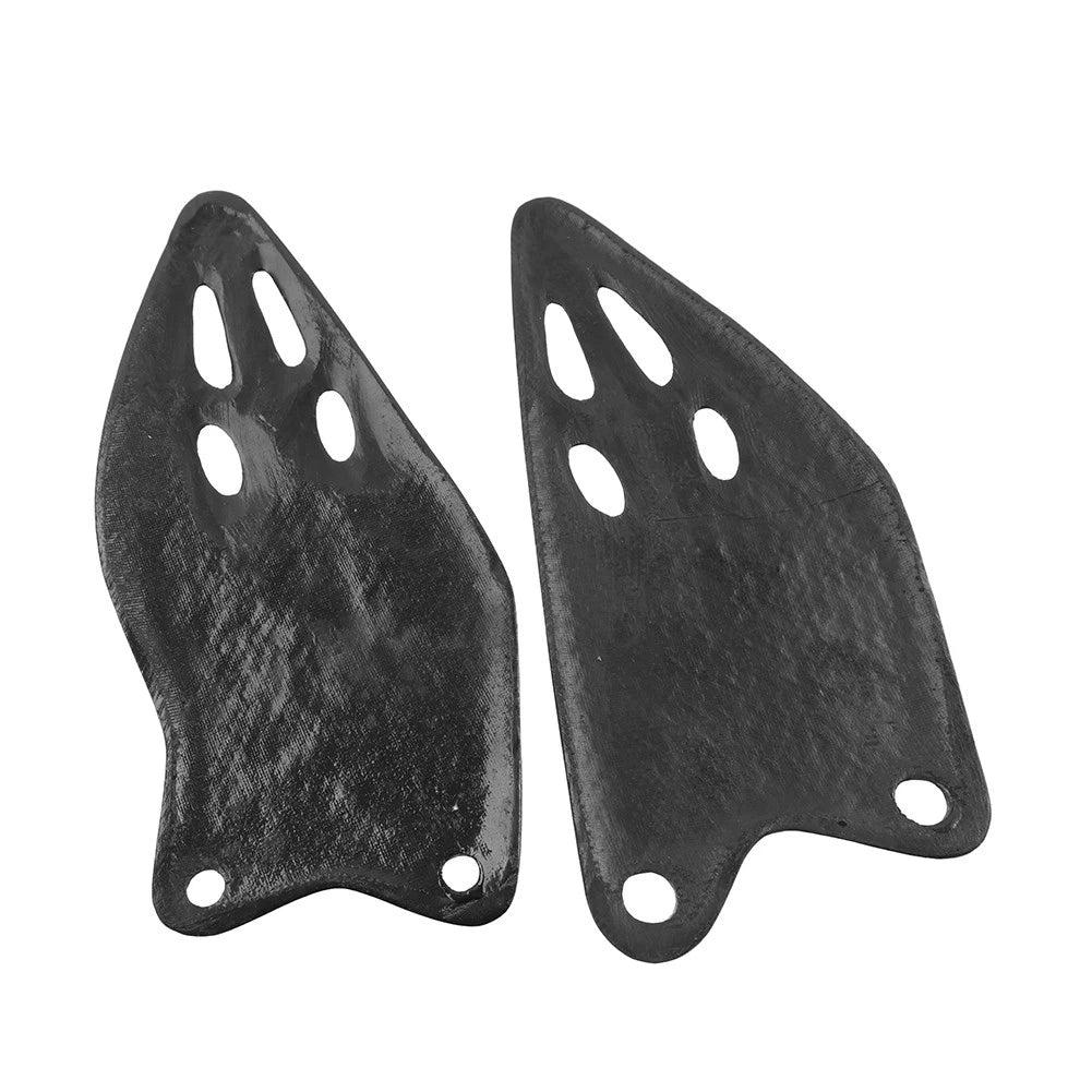 Carbon Fiber Footrest Rear Foot Heel Guards Plates For Kawasaki ZX-6R 636 19-25