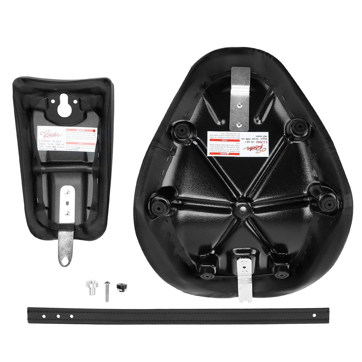Driver Rider Passenger Pillion Seat Fit For Harley Softail Street Bob 18+ Black