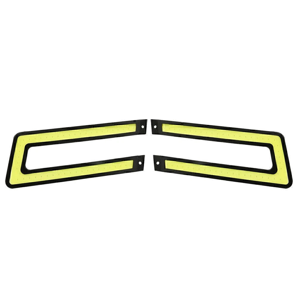 White COB DRL LED Daytime Running Light for Universal Car Driving Fog Lamp 2 Pcs