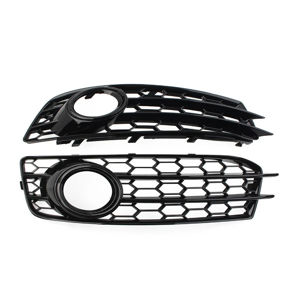 BK Front Bumper Honeycomb Mesh Fog Light Grille Cover Fit Audi A3 8P SLine 09-12
