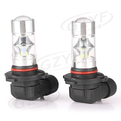 Pair H10 60W 6000K LED Headlight Bulb Kit 60W High Beam Light Lamp White USA