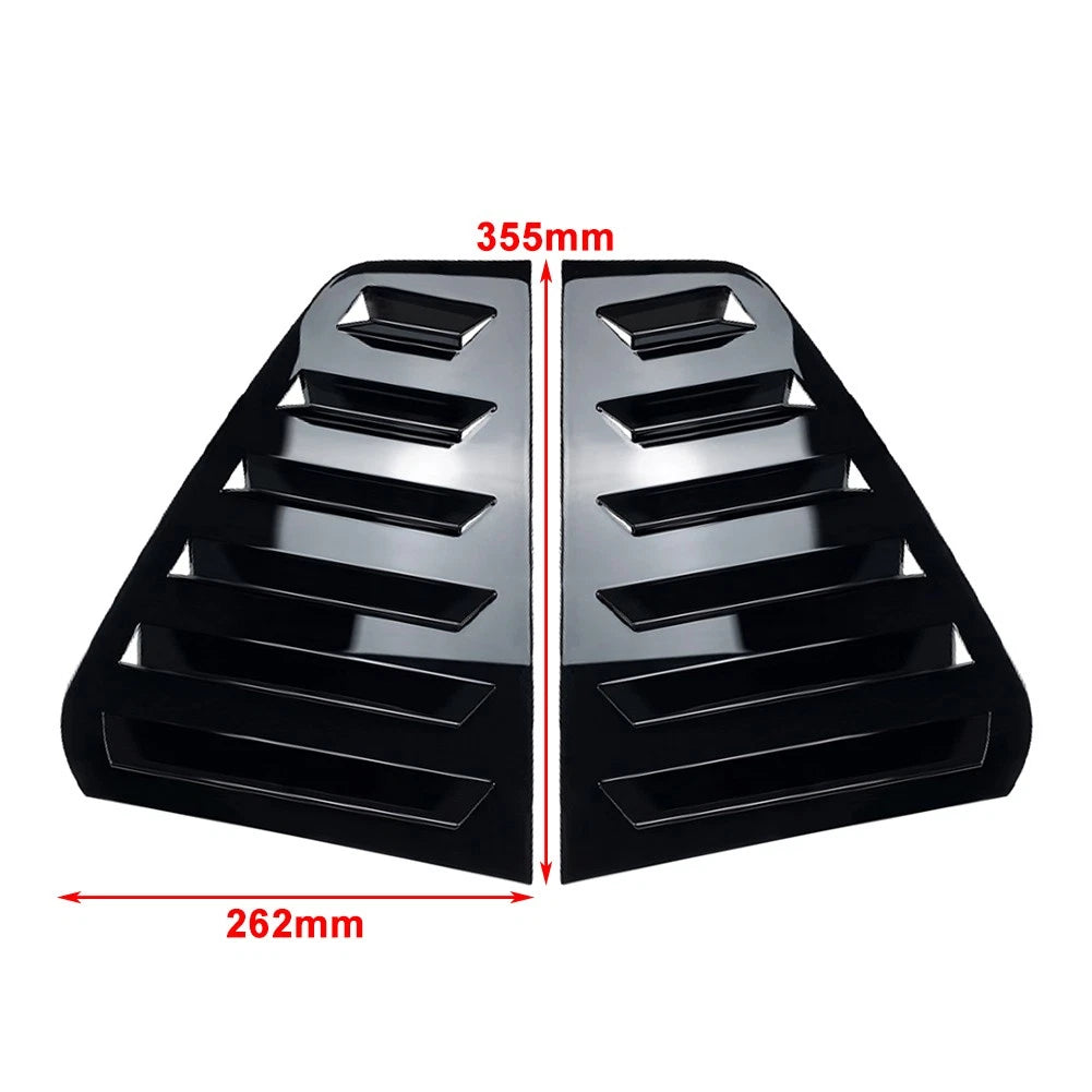 Rear Window Side Vent Shutter Louver Cover Trim For VW Golf MK7 MK7.5 2014-2019