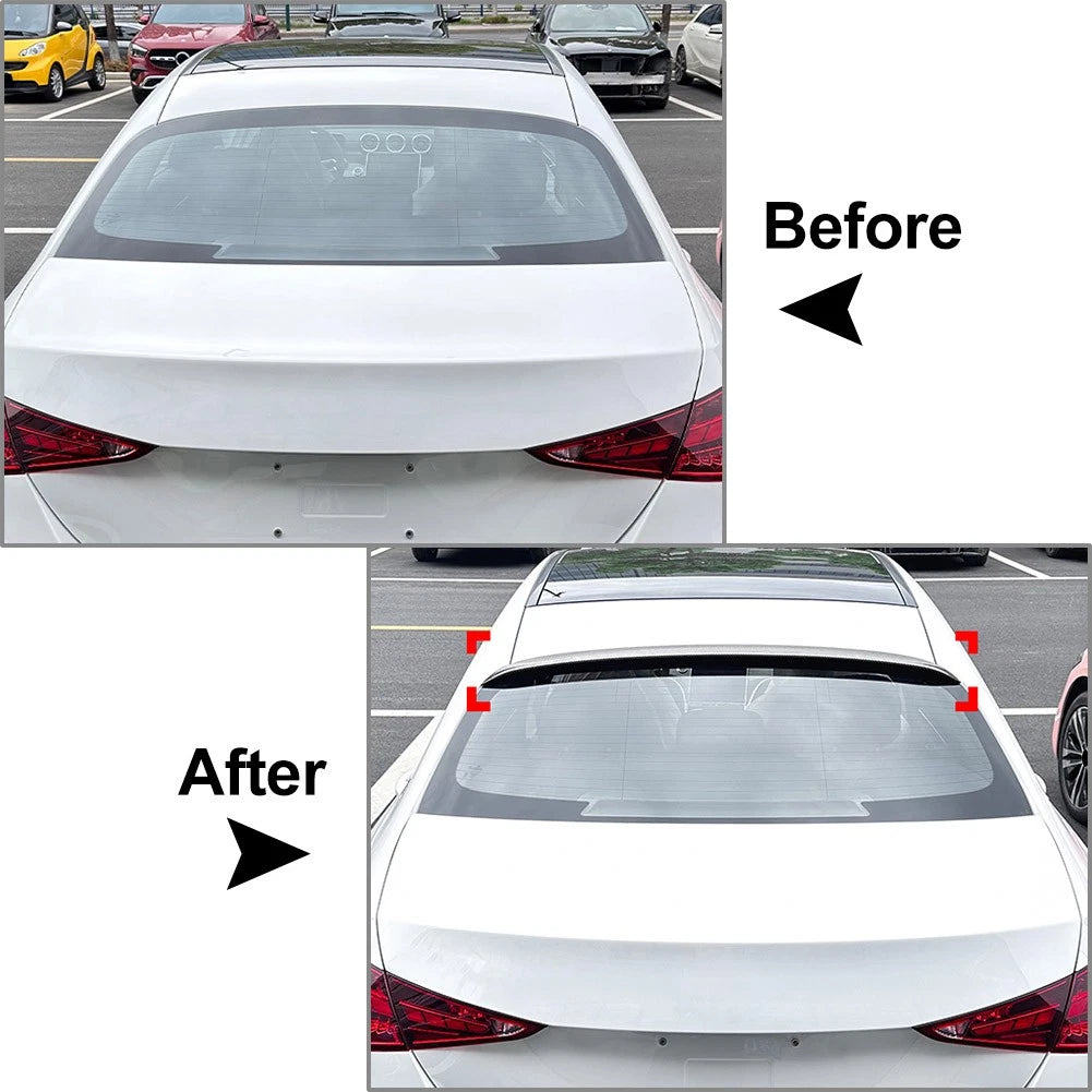 Glossy Black Rear Roof Spoiler Wing Lip For Mercedes Benz C Class W206 2022-2024