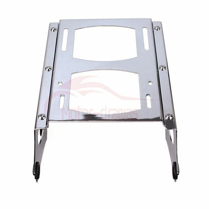 Chrome 2-Up Tour Pack Pak Mounting Bracket Rack for Harley 2009-13 Electra Glide