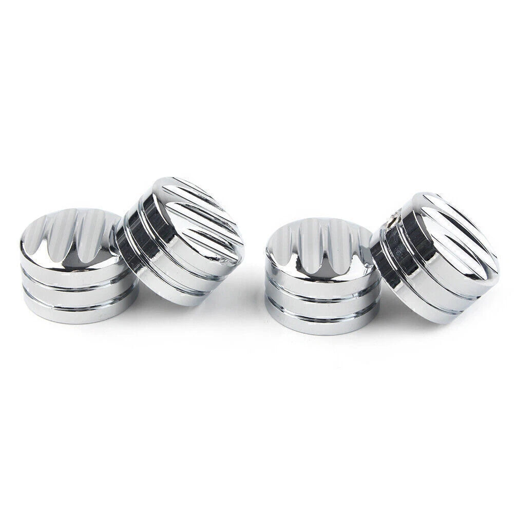4ⅹ Head Bolt Cover Cap for Harley Twin Cam 1999-Later & Evo 1985-1999 Chrome USA