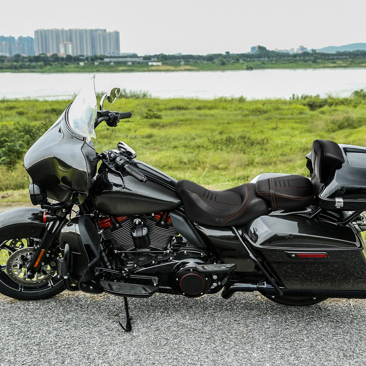 Razor Chopped Trunk Backrest Pad Fit For Harley Road Glide 14-25 15 16