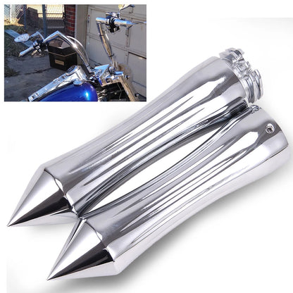 1" Spike Motorcycle Handlebar Hand Grips For Harley Sportster  XL 1200 883 Dyna