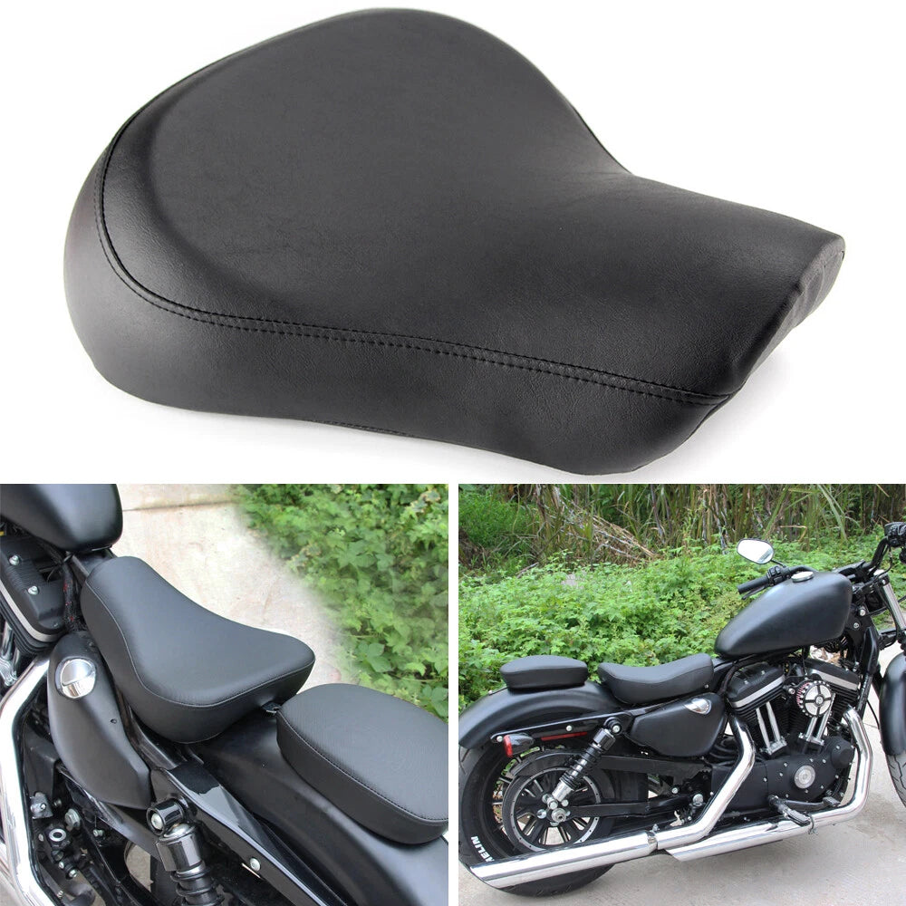 Front Driver Rider Solo Seat For Harley Sportster XL 1200 883 72 48 Custom 83-03