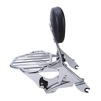 Sissy Bar Backrest / 4 Point Docking / Luggage Rack For Harley Touring 2014-2022