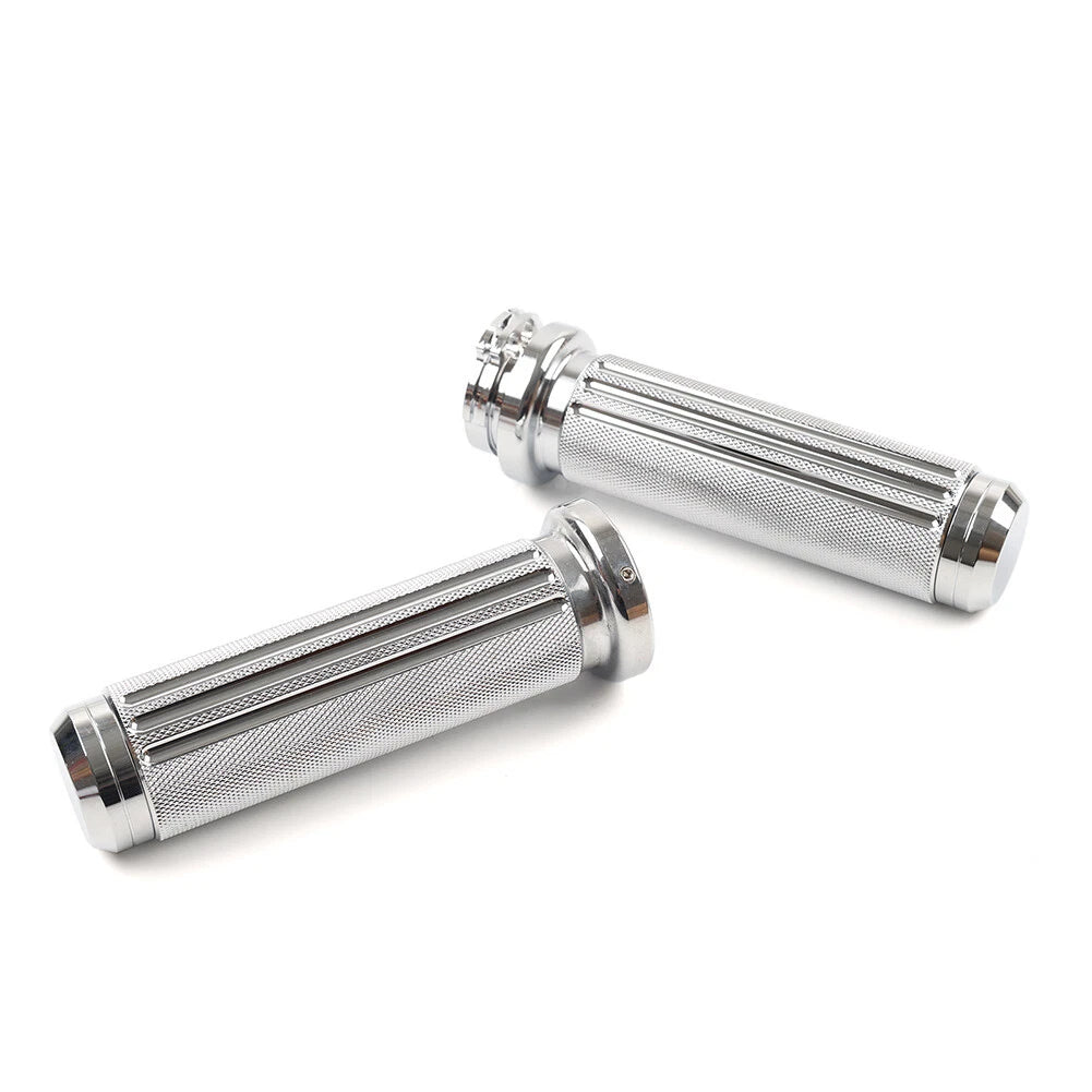 1" Handlebar Hand Grips For Harley Heritage Softail Dyna Chrome US
