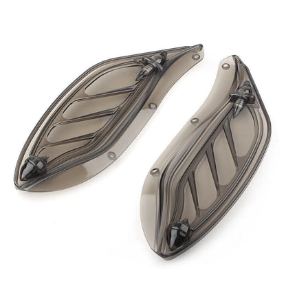 Side Wing Windshield Air Deflector Fit Harley Touring FLHR FLHT CVO 1996-2013 ab