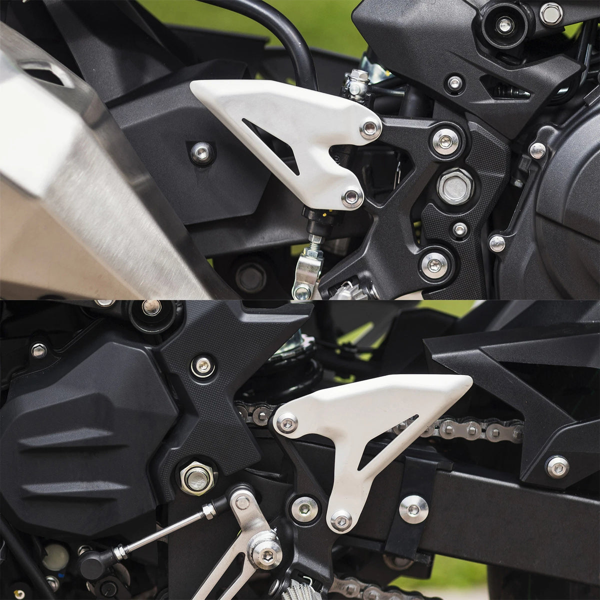 Foot Peg Heel Plate Guard For Kawasaki Ninja 400 18-24 Z400 Ninja 500 Z500 2024