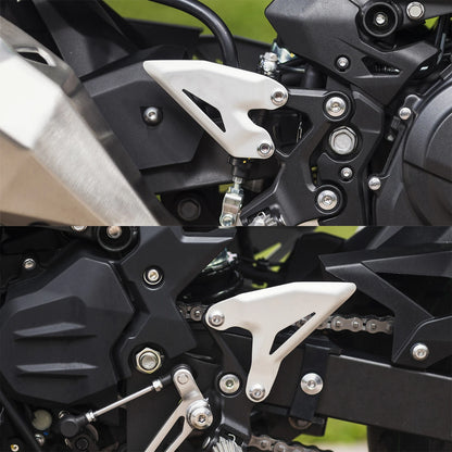 Foot Peg Heel Plate Guard For Kawasaki Ninja 400 18-24 Z400 Ninja 500 Z500 2024