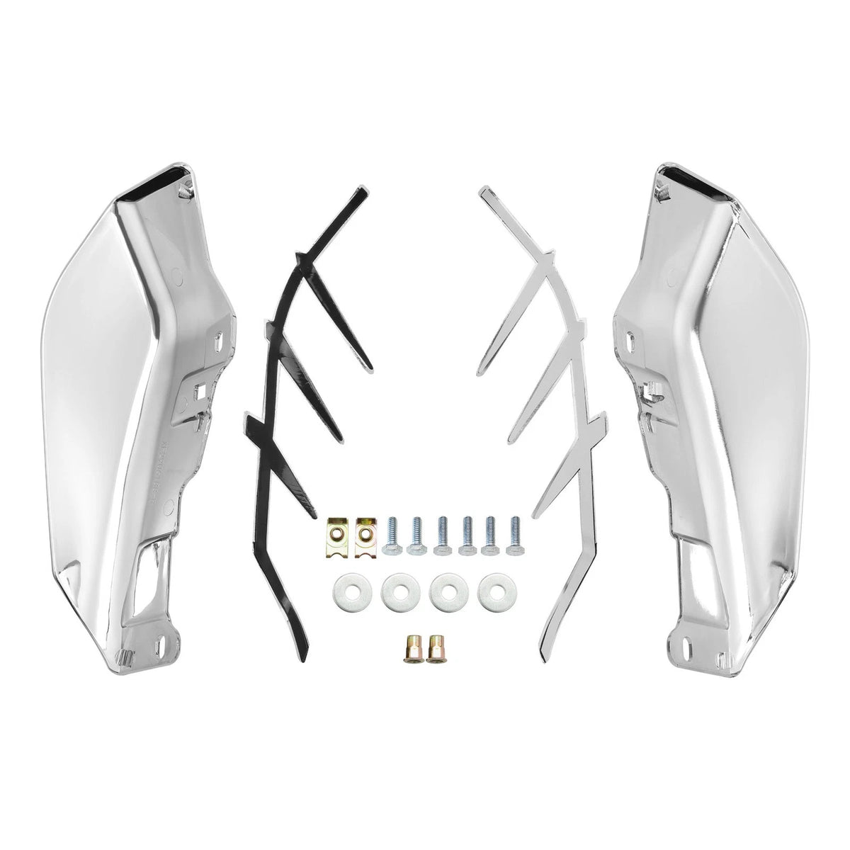 Chrome Mid-Frame Air Deflector Trim For Harley Touring Street Road Glide 09-23