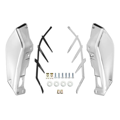 Chrome Mid-Frame Air Deflector Trim For Harley Touring Street Road Glide 09-23