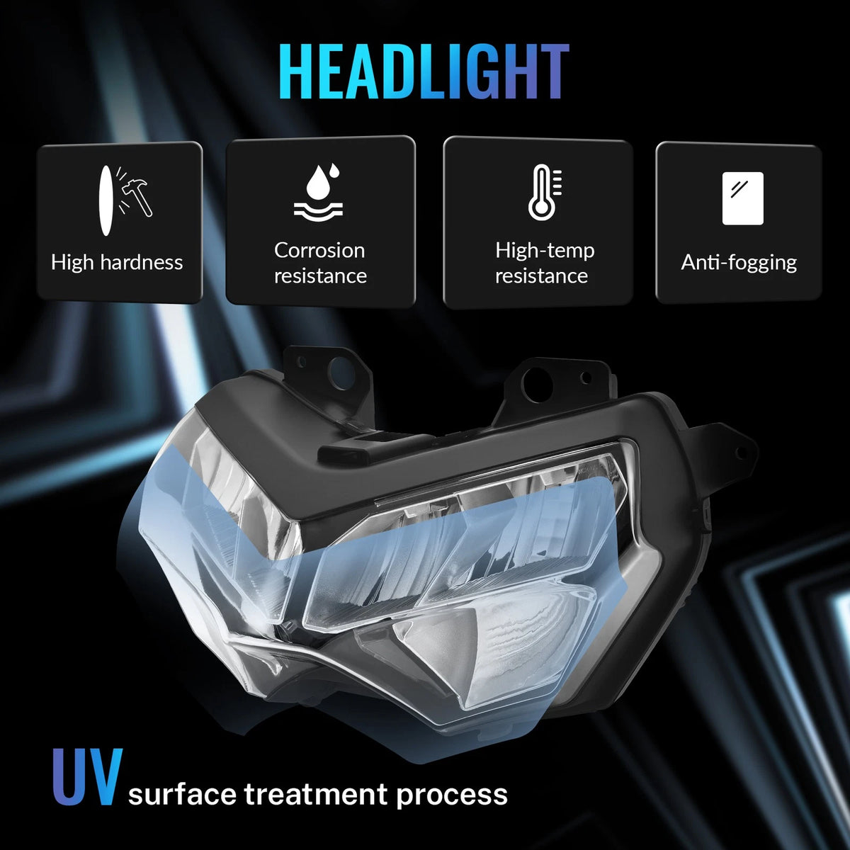 LED Headlight Head Lamp Assembly For Kawasaki Z650 20-25 Z400 18-20 Z900 20-24