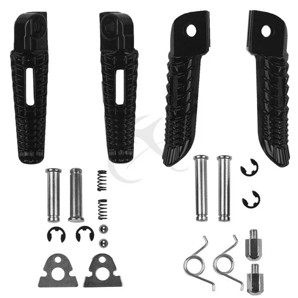 Front & Rear Foot Pegs Footrest Fit For Suzuki GSX-R 600 750 GSXR 1000 2006-2025