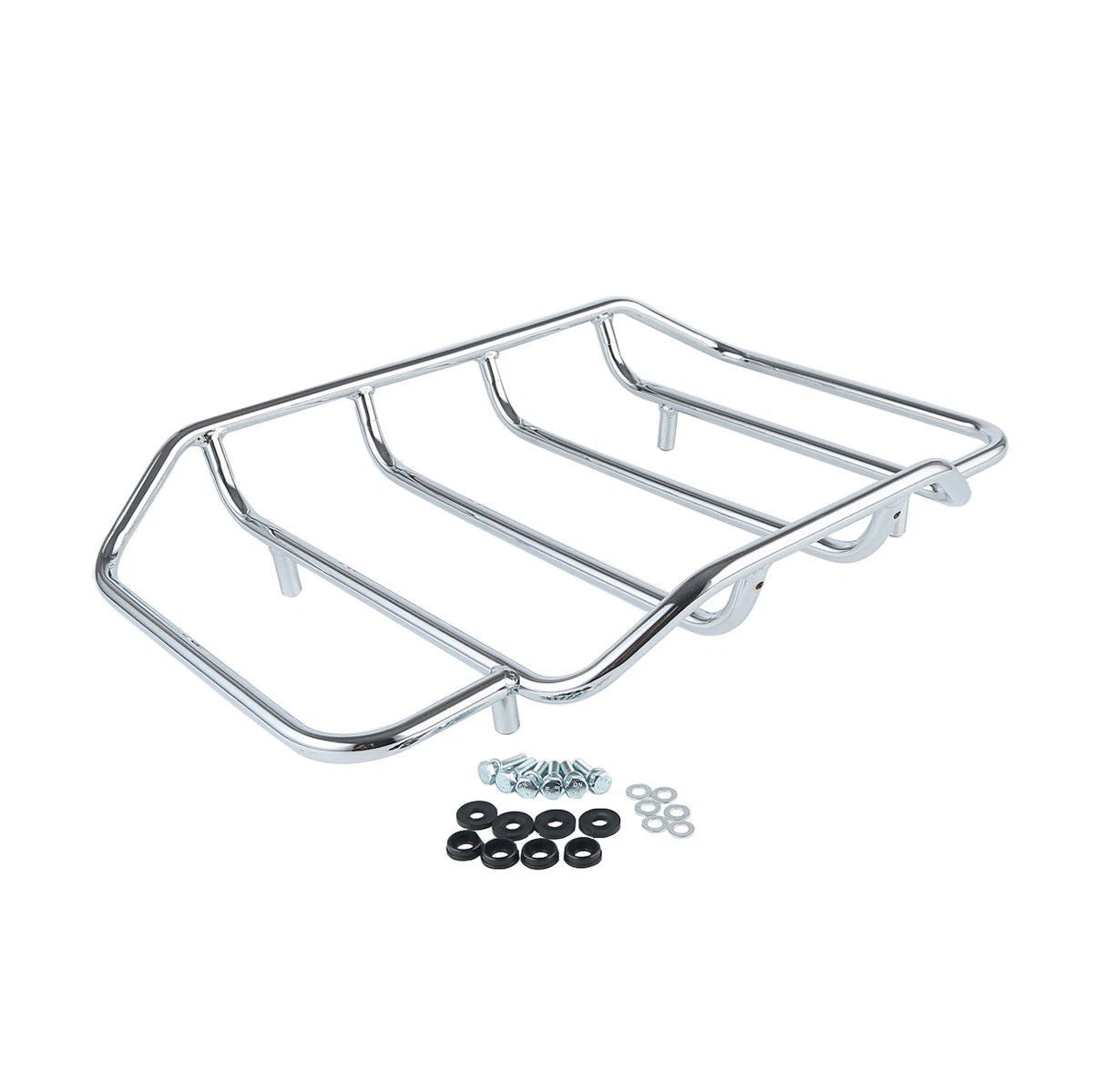 King Trunk Pad Mount Rack Fit For Harley Touring Electra Glide 1997-2008 Black