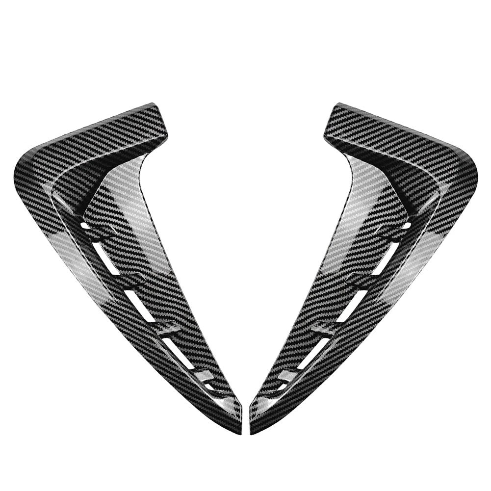 Carbon Fiber Look Front Side Fender Air Vent Trim For BMW X5 F15 M Sport 14-18