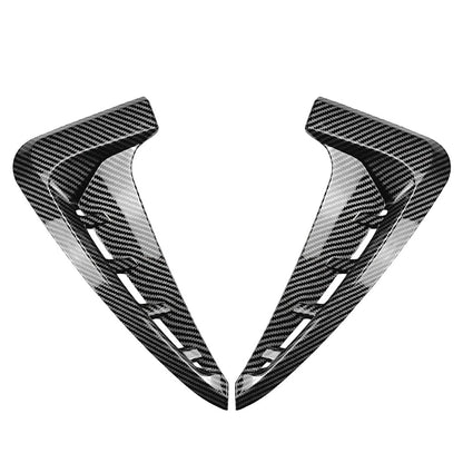 Carbon Fiber Look Front Side Fender Air Vent Trim For BMW X5 F15 M Sport 14-18